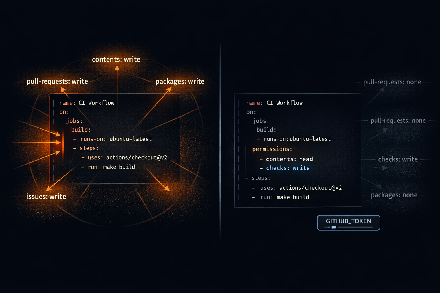 The GitHub Actions `permissions` Block: Principle of Least Privilege for Workflows