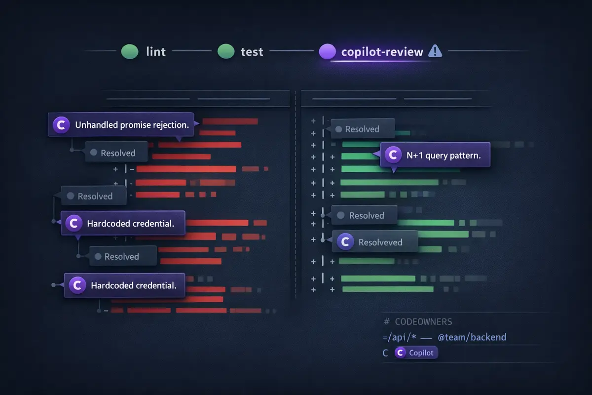 GitHub Copilot in CI: Automating Code Review at Scale